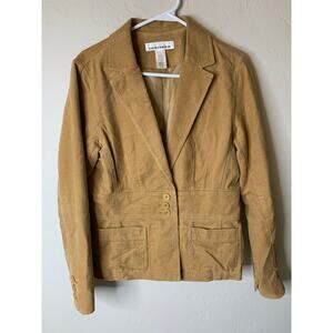 Jones New York Jacket Women's Size M Beige Blazer Pockets